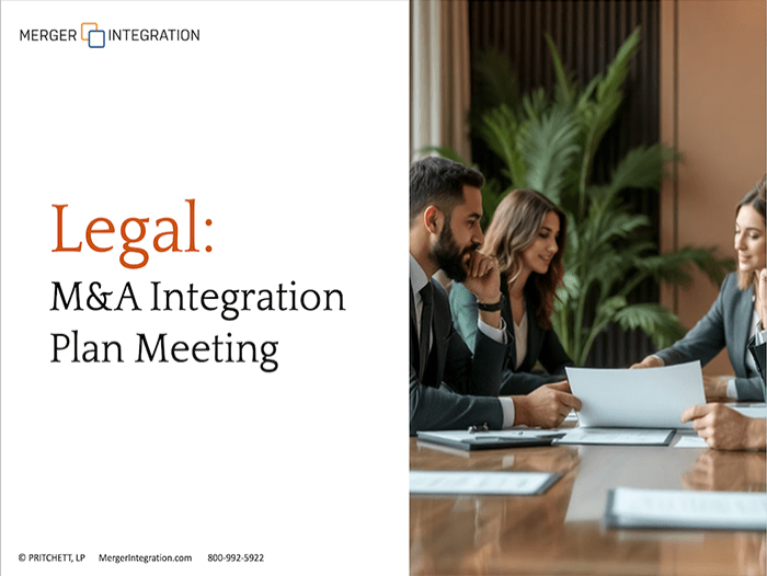 Legal: M&A Integration Plan Meeting