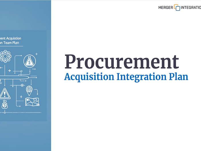 Procurement M&A Integration Team Planning