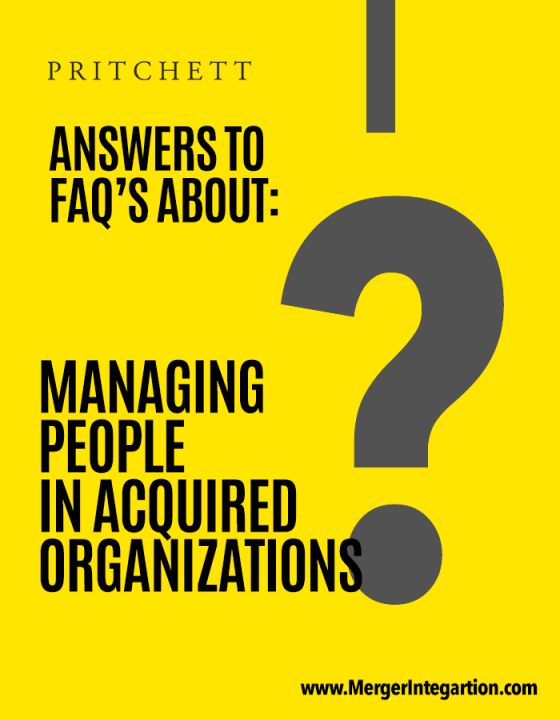 Answers to FAQs about Managing People in Acquired Organizations