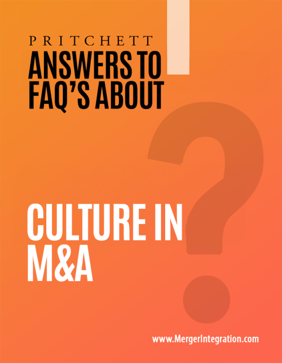 Answers to FAQs about Culture in M&A
