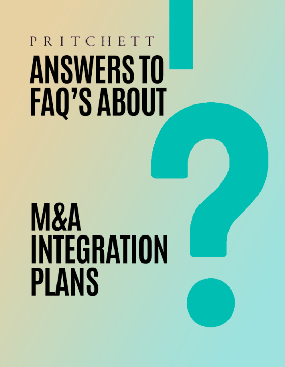 Answers to FAQs about M&A Integration Plans