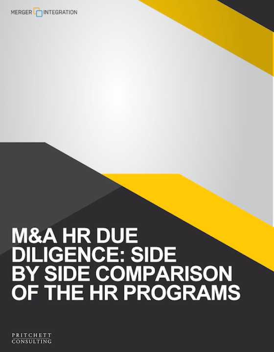 M&A HR Due Diligence: Side-by-Side of the HR Programs