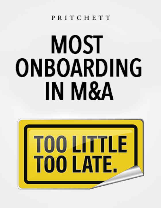 Onboarding in Post-Merger Integration