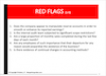 RED FLAGS (1-5)