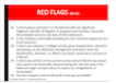 RED FLAGS (26-30)