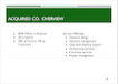 ACQUIRED CO. Overview