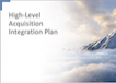 High-Level Acquisition Integration Plan