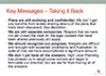 Key Messages – Taking it Back