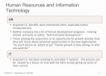 Human Resources and Information Technology