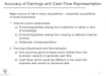 Accuracy of Earnings and Cash Flow Representation