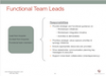 Functional Team Leads