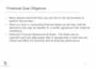 Financial Due Diligence