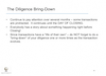 The Diligence Bring-Down