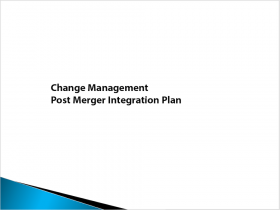 change management post merger integration plan