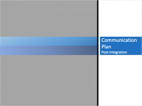 Communication Plan Post-Integration 