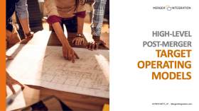 High Level Post-merger Target Operating Models