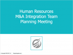 Human Resources M&A Integration Planning Meeting