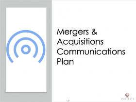 Mergers & Acquisitions Communications Plan