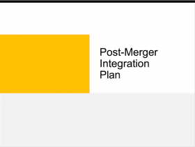 Post-Merger Integration Plan