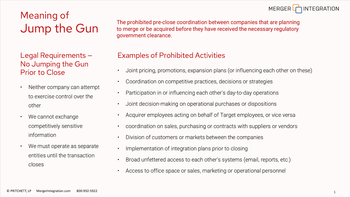 Meaning of Jump the Gun